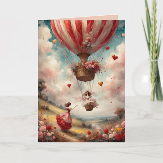L'amour est dans la carte de voeux Air Valentine (Devant)
