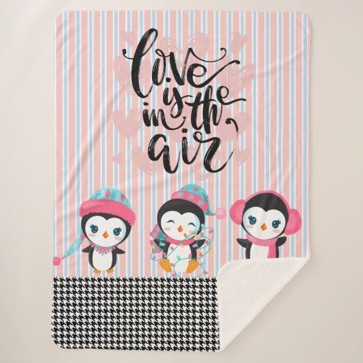 L'amour est dans la couverture à air pingouin (Devant)