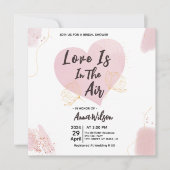 L'Amour Est Dans L'Air Des Invitations De Douche N (Devant)