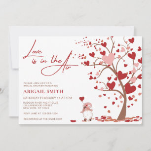 L'AMOUR EST DANS L'AIR INVITATION DE BABY SHOWER
