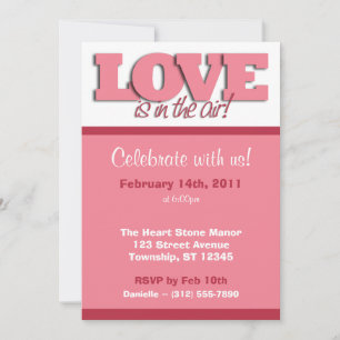 L'amour est dans l'air ~ Invitations de la Saint V