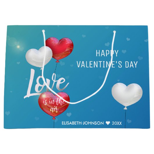 L'Amour Est Dans L'Air Valentine Ballons - Sac Cad (Devant)