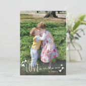 L'amour est dans le Air Cute Valentines Day Carte  (Debout devant)