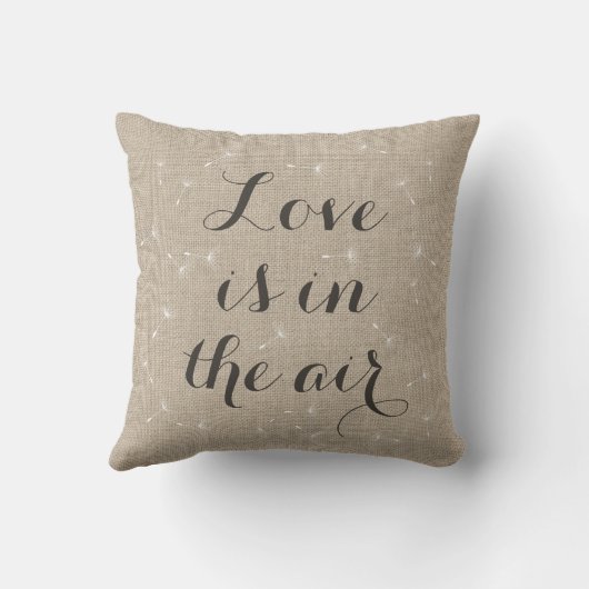 L'amour est dans le coussin d'Air Burlap (Verso)