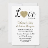 L'amour est dans le Faire-part de mariage aérien (Devant)