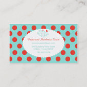 L'amour est dans les Cartes de visite aériens (Dos)