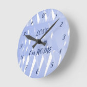 L'amour est dans notre maison Bleu horloge géométr (Angle)