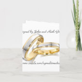 L'Amour Est Divin Renouveler Vows Invitation (Dos)