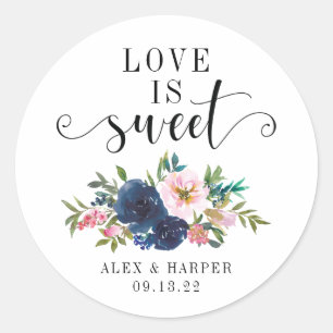 L'amour est douceur Faveur Sticker Étiquette