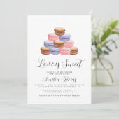 L'amour est doux (Macaron) | Invitation de douche  (Debout devant)