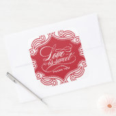 L'amour est doux Mariage Favor Stickers (Enveloppe)