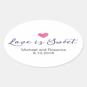 L'amour est doux Mariage Favor Stickers