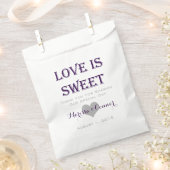 L'Amour Est Doux Mariage Violet foncé Sacs (Coupé)