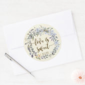 l'amour est doux stickers de faveur boho bleu flor (Enveloppe)