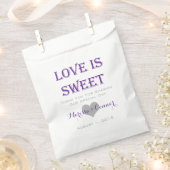 L'amour est doux violet Mariage sacs (Coupé)