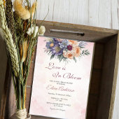 L'amour est en fleur Floral nuptiale invitation do