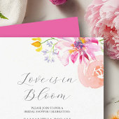 L'amour est en fleur nuptiale Invitations de douch