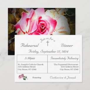 L'amour est en fleur Rehearsal Diner Invitation
