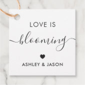 L'amour est en fleurs, étiquette cadeau Fleurs, Ma (Devant)