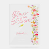 L'amour est en fleurs floral accueil de mariage sa (Recto)