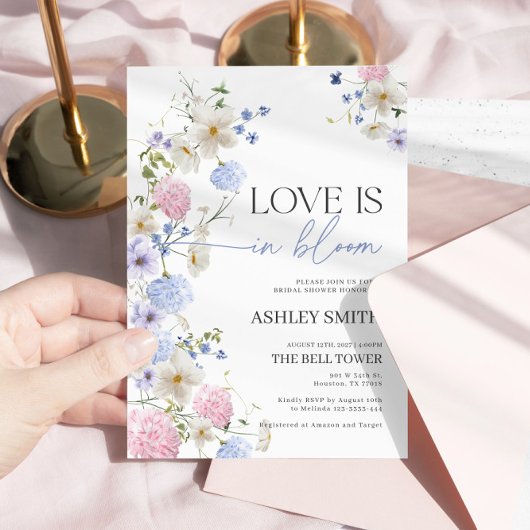 L'amour est en fleurs Invitation | Réception de ma