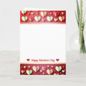 L'amour est en l'air" Carte Saint Valentin (Dos)