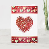 L'amour est en l'air" Carte Saint Valentin (Devant)