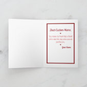 L'amour est en l'air" Carte Saint Valentin (Intérieur)