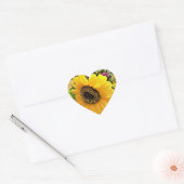 L'AMOUR EST ETERNEL, stickers de tournesol en form (Enveloppe)