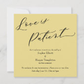 L'amour est la carte de Mariage reportée du client (Devant)