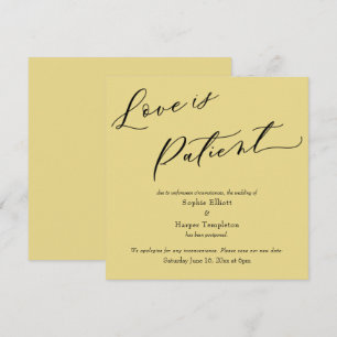 L'amour est la carte de Mariage reportée du client