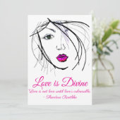 L'amour est la Carte de remerciements divine (Debout devant)