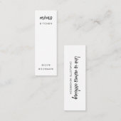 L'amour est la Cuisine de maman | Mini carte Signe (Devant / Derrière)