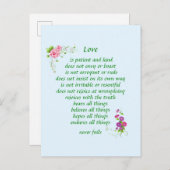 L'amour est la plus grande carte postale (Devant / Derrière)