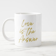 L'amour est la réponse 20 oz Jumbo Mug