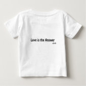 L'amour est la réponse du T-shirt bébé (Dos)