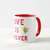 L'amour est la tasse de café pour toujours (Devant droit)