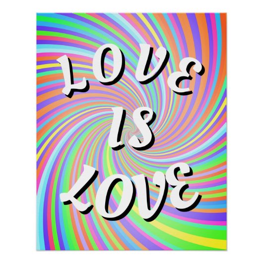 L'amour est l'amour Affiche de la Fierté (Devant)