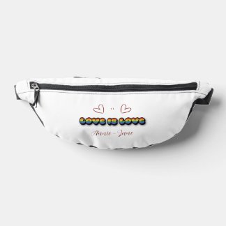 L'amour est l'amour Arc-en-ciel LGBTQ Sac banane