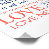 L'amour est l'amour du patient est gentil Poster (Coin)