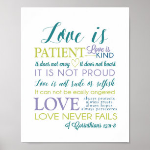 L'amour est l'amour du patient est gentil Poster