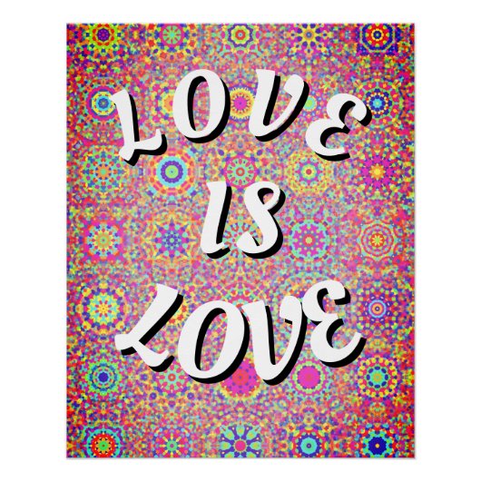 L'amour est l'amour Fierté Affiche (Devant)