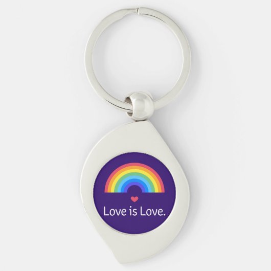 L'amour est l'amour. LGBT+FIDE. Queer. Porte-clé (Devant)