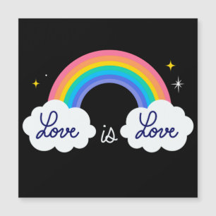 L'amour est l'amour. LGBT+pride. Magnet de voiture