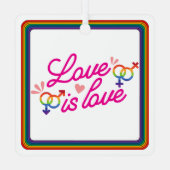 "L'amour est l'amour" Ornement métallique (Verso)