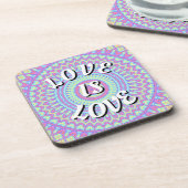 L'amour est l'amour Pride dessous de verre pour bo (Côté gauche)
