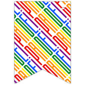 L'amour est l'amour Typographie du drapeau arc-en- (Premier drapeau)