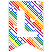 L'amour est l'amour Typographie du drapeau arc-en- (Troisième drapeau)