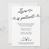 L'amour est le Carte photo Mariage différé du pati (Dos)