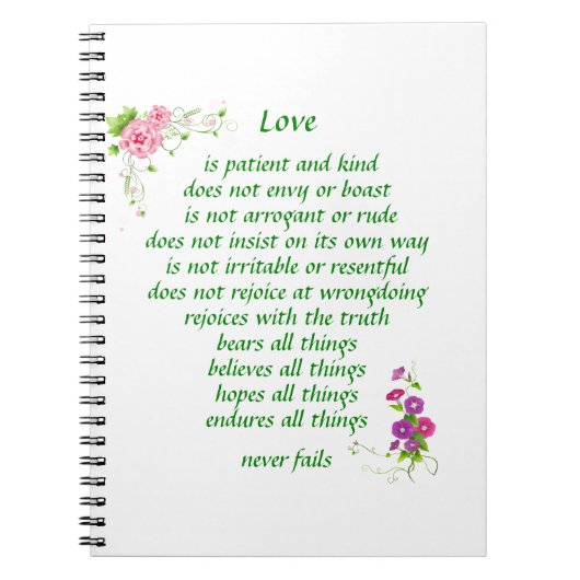 L'amour est le plus grand - Carnet (Devant)